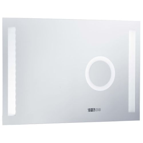 Miroir Mural à LED - Miroir Décoratif De Salle De Bain Et Capteur Tactile 100x60cm