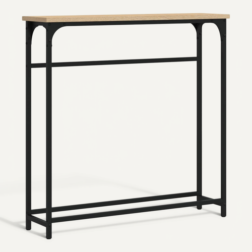 Table Console - Table D'entrée Chêne Sonoma 75x19,5x75 Cm Bois D'ingénierie