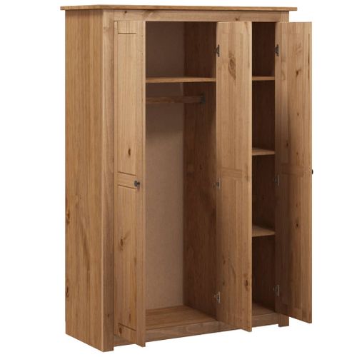 Armoire De Rangement - Armoire De Chambre à 3 Portes 118x50x171,5 Cm Pin Assortiment Panama