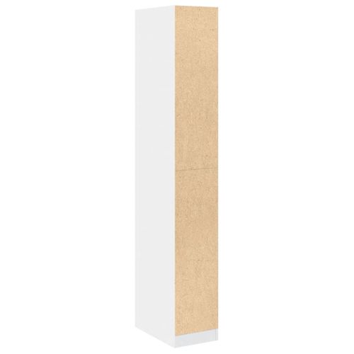 Armoire De Rangement - Armoire De Chambre Blanc 30x50x200 Cm Bois D'ingénierie