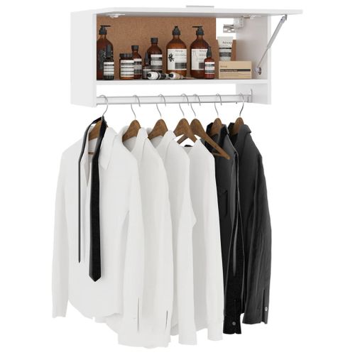 Armoire De Rangement - Armoire De Chambre Blanc 70x32,5x35 Cm Bois D'ingénierie