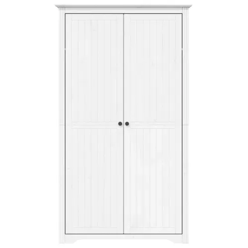 Armoire De Rangement - Armoire De Chambre Blanc 99x53,5x173 Cm Bois Massif De Pin