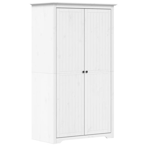 Armoire De Rangement - Armoire De Chambre Blanc 99x53,5x173 Cm Bois Massif De Pin