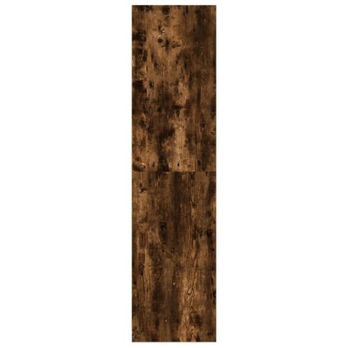 Armoire De Rangement - Armoire De Chambre Chêne Fumé 100x50x200 Cm Bois D'ingénierie