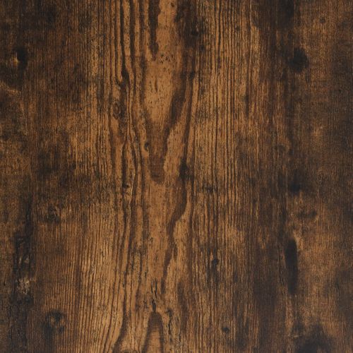 Armoire De Rangement - Armoire De Chambre Chêne Fumé 30x50x200 Cm Bois D'ingénierie