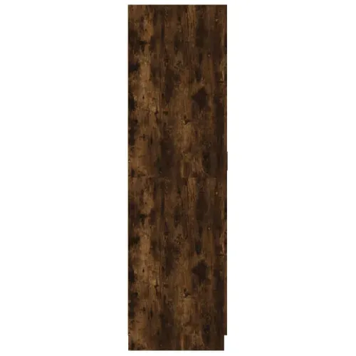 Armoire De Rangement - Armoire De Chambre Chêne Fumé 80x52x180 Cm Bois D'ingénierie