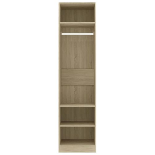 Armoire De Rangement - Armoire De Chambre Chêne Sonoma 50x50x200 Cm Bois D'ingénierie