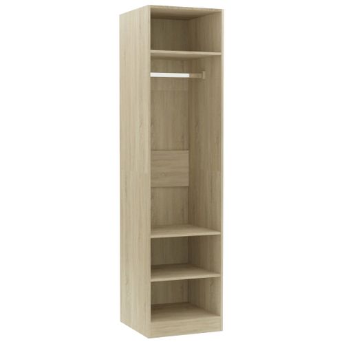 Armoire De Rangement - Armoire De Chambre Chêne Sonoma 50x50x200 Cm Bois D'ingénierie