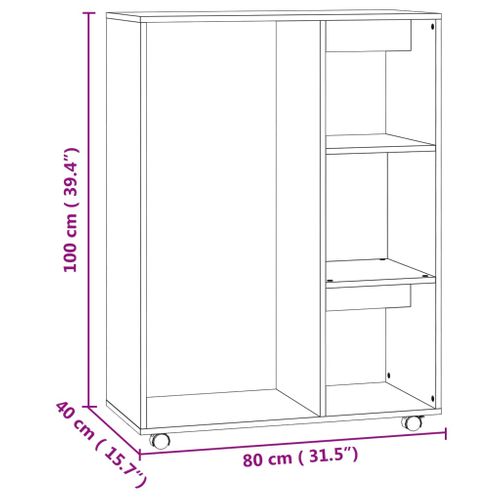 Armoire De Rangement - Armoire De Chambre Chêne Sonoma 80x40x110 Cm Bois D’ingénierie