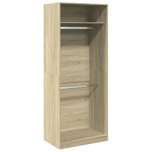 Armoire De Rangement - Armoire De Chambre Chêne Sonoma 80x50x200 Cm Bois D'ingénierie