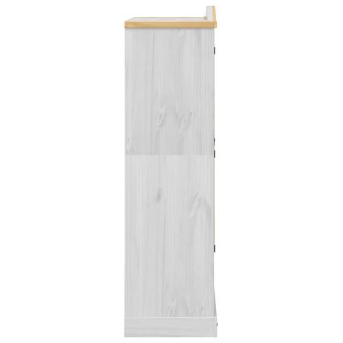 Armoire De Rangement - Armoire De Chambre Blanc 102x52x186 Cm Bois De Pin Massif