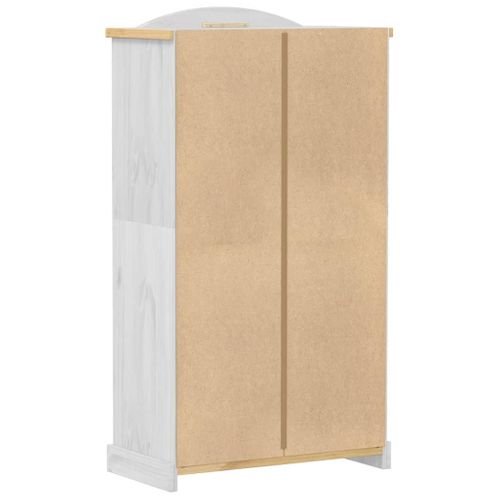 Armoire De Rangement - Armoire De Chambre Blanc 102x52x186 Cm Bois De Pin Massif
