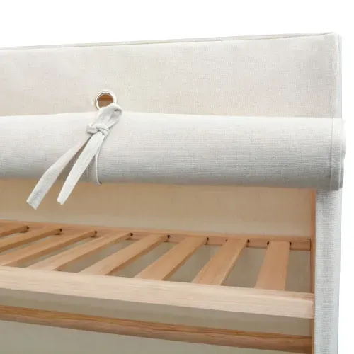 Armoire De Rangement - Armoire De Chambre En Tissu Et Bois De Pin 110x40x170 Cm