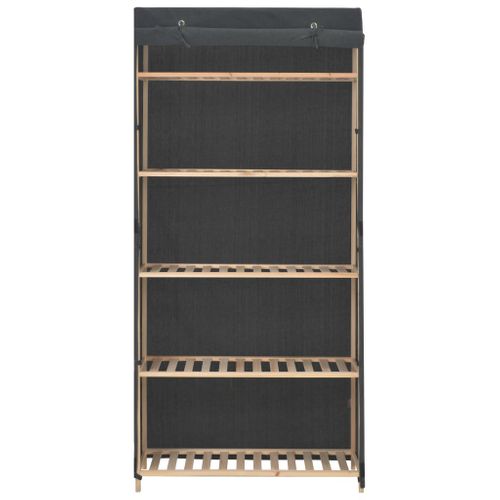 Armoire De Rangement - Armoire De Chambre Gris 79 X 40 X 170 Cm Tissu