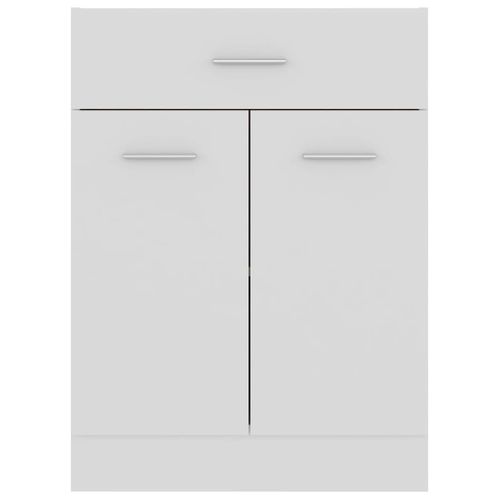 Meuble Bas De Cuisine - Armoire De Cuisine à Tiroir Blanc 60x46x81,5cm Bois Ingénierie