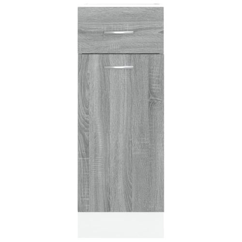 Meuble Bas De Cuisine - Armoire De Cuisine à Tiroir Sonoma Gris 30x46x81,5 Cm