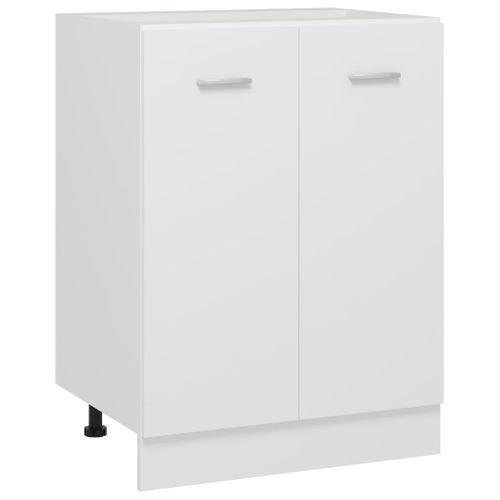 Meuble Bas De Cuisine - Armoire De Cuisine Blanc 60x46x81,5 Cm Bois D'ingénierie