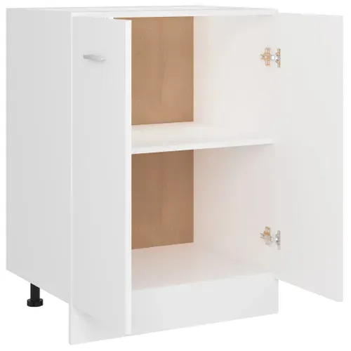 Meuble Bas De Cuisine - Armoire De Cuisine Blanc 60x46x81,5 Cm Bois D'ingénierie
