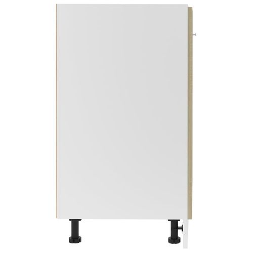 Meuble Bas De Cuisine - Armoire De Cuisine Chêne Sonoma 60x46x81,5cm Bois D’ingénierie