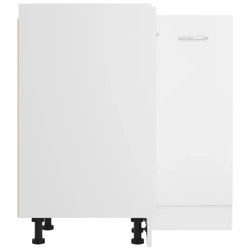 Meuble D'angle De Cuisine Bas - Armoire D'angle De Cuisine Blanc 75,5x75,5x81,5 Cm Bois