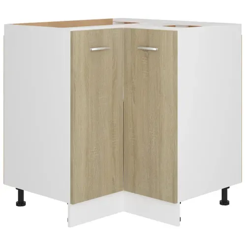 Meuble D'angle De Cuisine Bas - Armoire D'angle De Cuisine Chêne Sonoma 75,5x75,5x81,5 Cm Bois