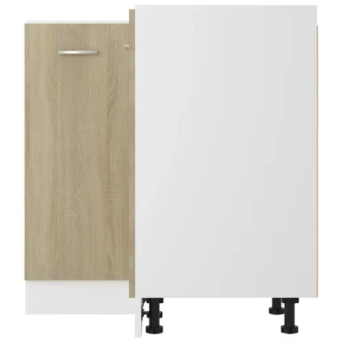 Meuble D'angle De Cuisine Bas - Armoire D'angle De Cuisine Chêne Sonoma 75,5x75,5x81,5 Cm Bois