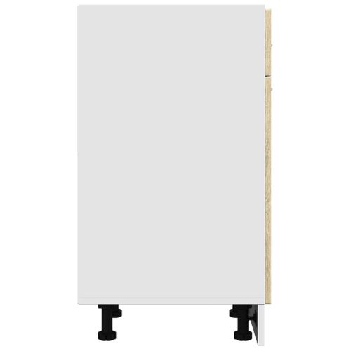 Meuble Bas De Cuisine - Armoire De Cuisine Tiroir Chêne Sonoma Bois D'ingénierie