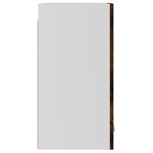 Meuble Haut De Cuisine, Armoire De Cuisine Murale Chêne Fumé 29,5x31x60 Cm Bois D'ingénierie