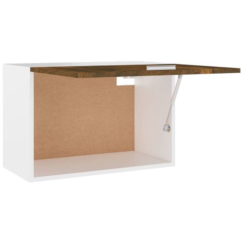 Meuble Haut De Cuisine, Armoire De Cuisine Murale Chêne Fumé 60x31x40 Cm Bois D'ingénierie