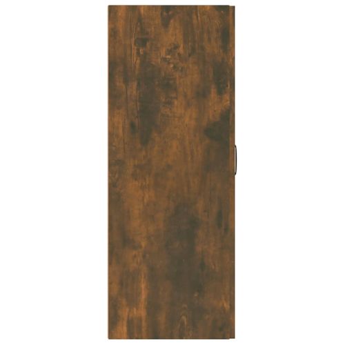 Meuble Haut De Cuisine, Armoire De Cuisine Murale Chêne Fumé 69,5x34x90 Cm Bois D'ingénierie