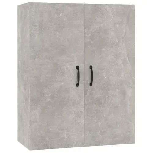 Meuble Haut De Cuisine, Armoire De Cuisine Murale Gris Béton 69,5x34x90 Cm Bois D'ingénierie