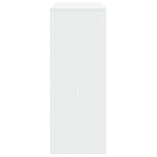 Table De Bar - Table Haute - Table à Manger Et Étagères Blanc 90x40x103,5 Cm Bois D'ingénierie