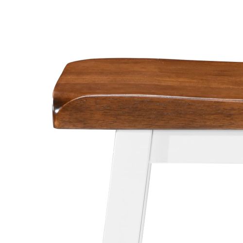 Ensemble 3 Pièces Table De Bar Et Tabouret - Table Haute - Table à Manger Bois Massif
