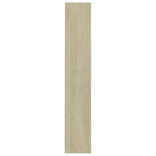 Lot De 2 Bibliothèques - Meuble De Rangement à Cd/dvd Chêne Sonoma 21x16x93,5cm Bois D'ingénierie
