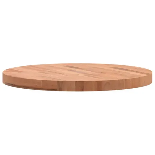 Dessus De Table - Plateau De Table Bureau Ø60x4 Cm Rond Bois Massif De Hêtre