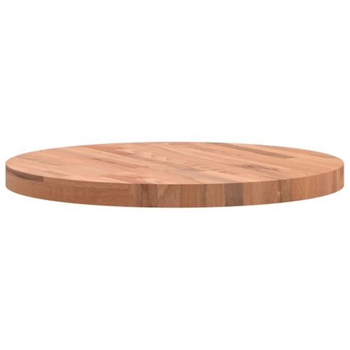 Dessus De Table - Plateau De Table Bureau Ø60x4 Cm Rond Bois Massif De Hêtre