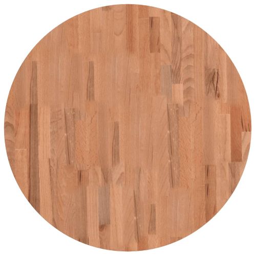 Dessus De Table - Plateau De Table Bureau Ø70x1,5 Cm Rond Bois Massif De Hêtre