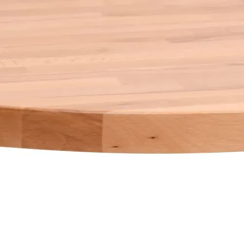 Dessus De Table - Plateau De Table Bureau Ø80x2,5 Cm Rond Bois Massif De Hêtre
