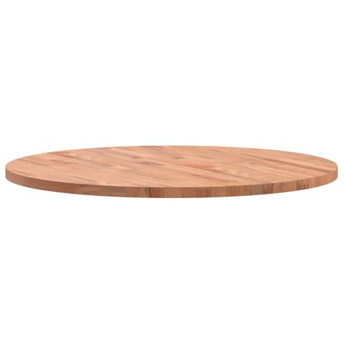 Dessus De Table - Plateau De Table Bureau Ø80x2,5 Cm Rond Bois Massif De Hêtre