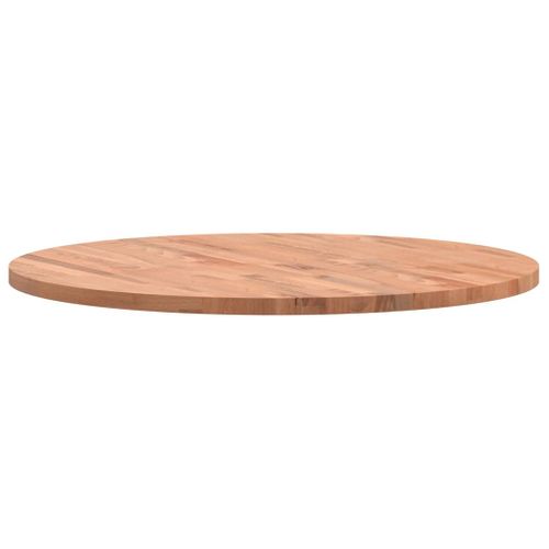 Dessus De Table - Plateau De Table Bureau Ø80x2,5 Cm Rond Bois Massif De Hêtre