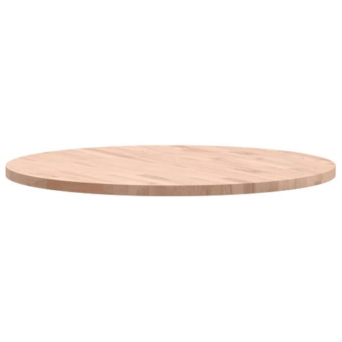 Dessus De Table - Plateau De Table Bureau Ø80x2,5 Cm Rond Bois Massif De Hêtre