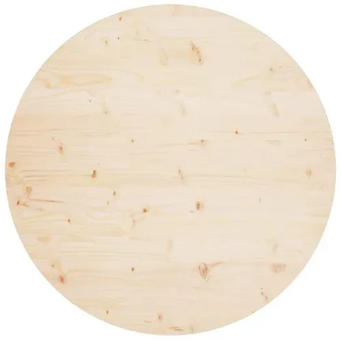 Dessus De Table - Plateau De Table Bureau Ø90x2,5 Cm Bois De Pin Massif