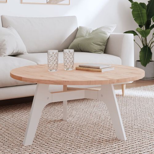 Dessus De Table - Plateau De Table Bureau Ø90x2,5 Cm Rond Bois Massif De Hêtre