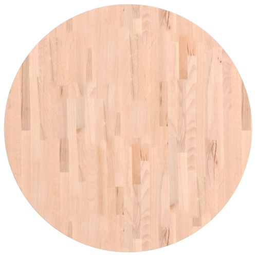 Dessus De Table - Plateau De Table Bureau Ø90x2,5 Cm Rond Bois Massif De Hêtre