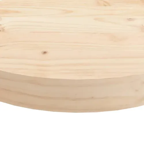 Dessus De Table - Plateau De Table Bureau Rond Ø40x3 Cm Bois De Pin Massif