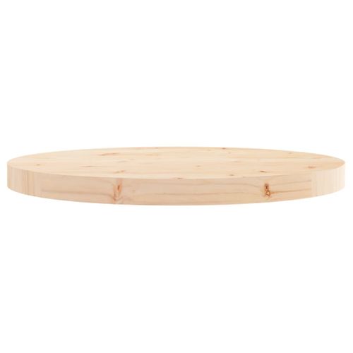 Dessus De Table - Plateau De Table Bureau Rond Ø50x3 Cm Bois De Pin Massif