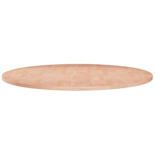 Dessus De Table - Plateau De Table Bureau Rond Ø70x1,5 Cm Bois De Chêne Massif Non Traité