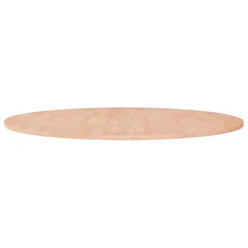 Dessus De Table - Plateau De Table Bureau Rond Ø90x1,5 Cm Bois De Chêne Massif Non Traité