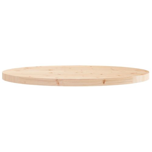 Dessus De Table - Plateau De Table Bureau Rond Ø90x3 Cm Bois De Pin Massif