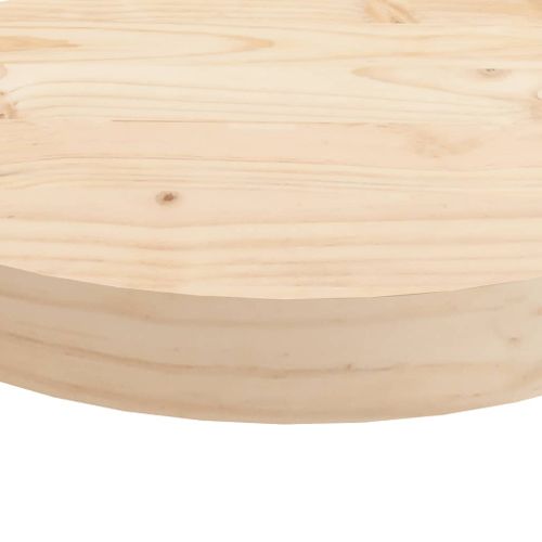 Dessus De Table - Plateau De Table Bureau Rond Ø90x3 Cm Bois De Pin Massif